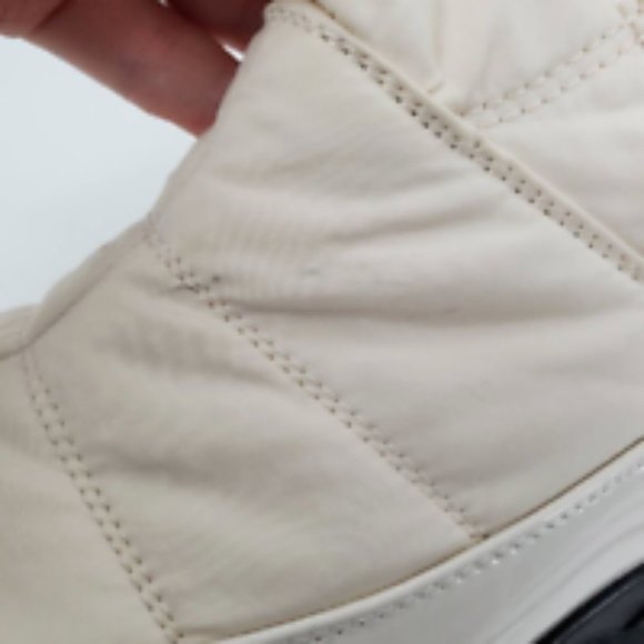 Easy Street Womens Cuddle Winter Boots Ivory Quilted Zipper Faux Fur Trim‎ 6.5 W - Picture 11 of 11